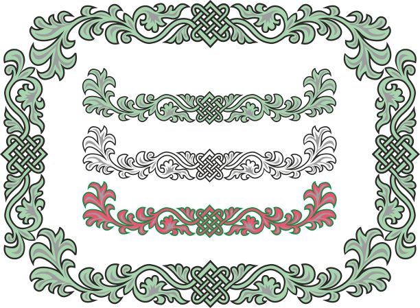 有植物装饰的框架图片下载