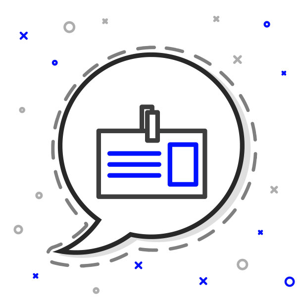 标识牌图标隔离在白色背景上。它可以用于展示，公司的身份，广告。色彩斑斓的轮廓的概念。矢量图图片下载