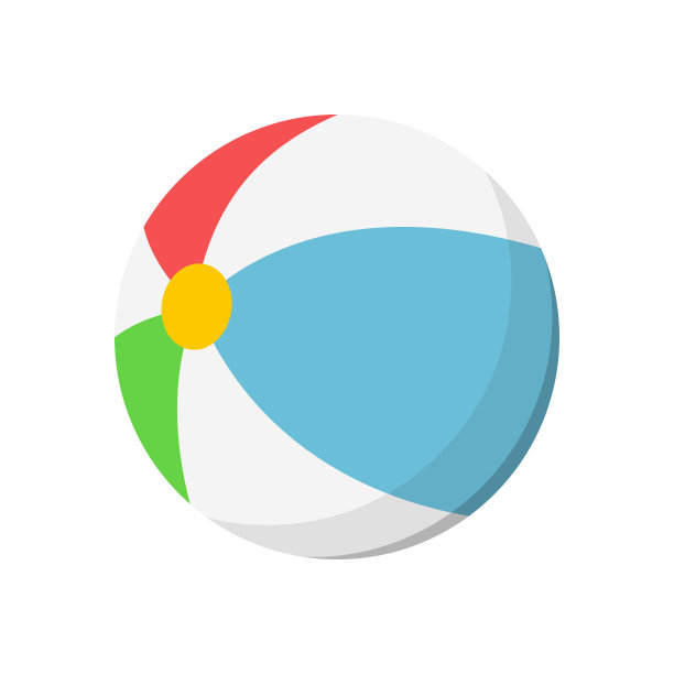 丰富多彩的沙滩球图片下载