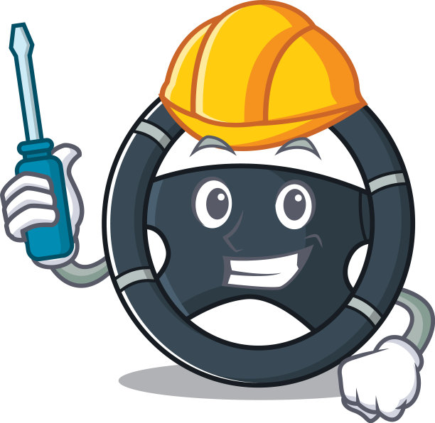 很酷的汽车转向卡通人物图片下载