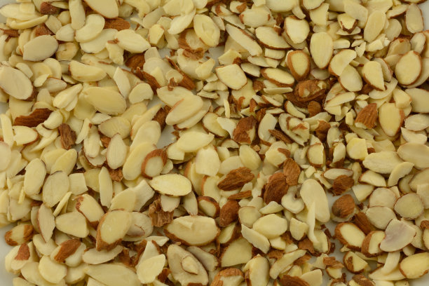 切片杏仁果仁图片下载