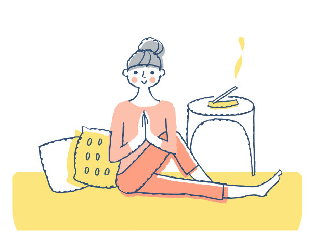 年轻女子在房间里做瑜伽图片下载