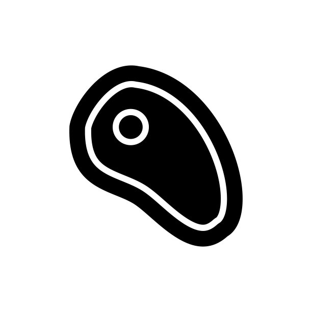 肉图标平面矢量模板设计流行图片下载