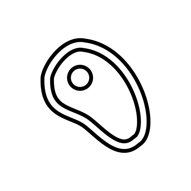 肉图标平面矢量模板设计流行图片下载