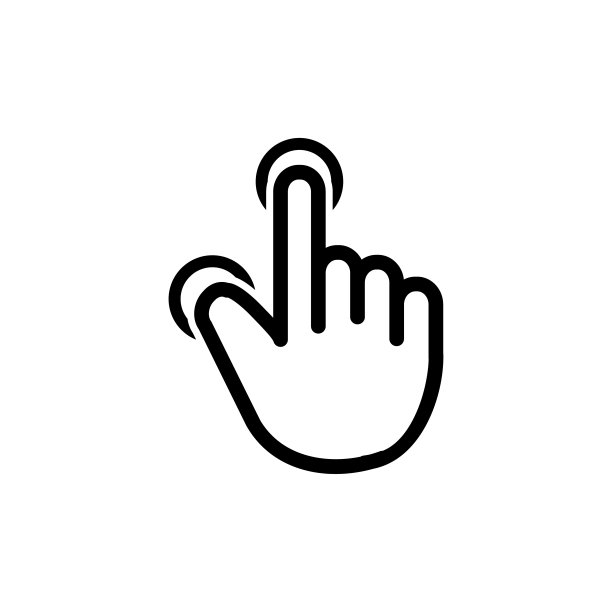 触摸屏图标平面矢量模板设计流行图片下载