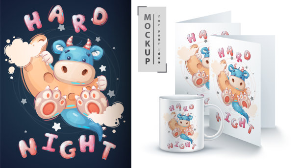 迪诺在月球海报和商品图片下载