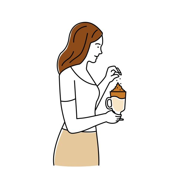 正在煮达尔戈纳咖啡的女人图片下载