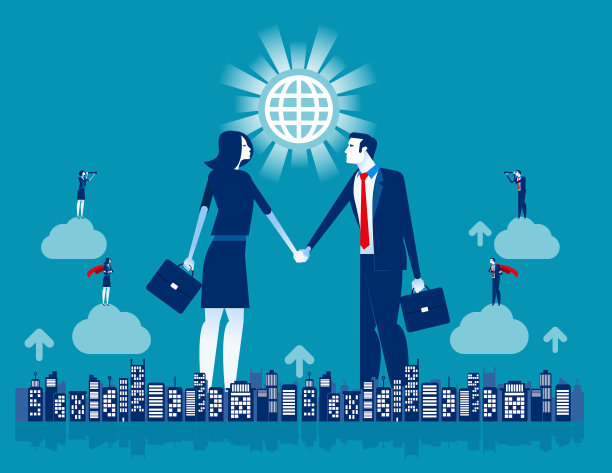 握手达成合作伙伴成功协议图片下载