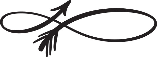 箭无限书法标志情人节图片下载