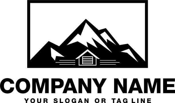 山标志和车库图片下载