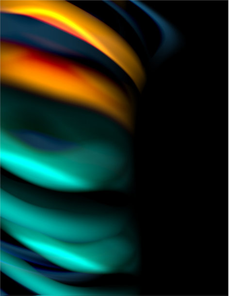 丝绸光滑的线条上的黑色液体液体的颜色图片下载