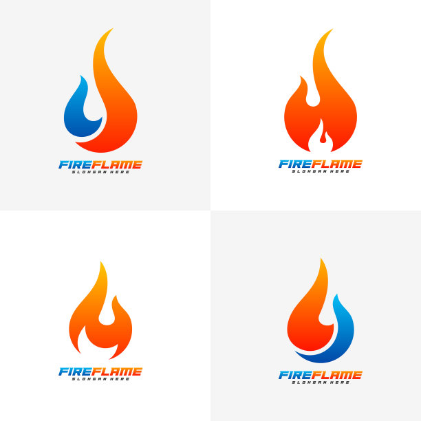设定火焰标志设计火焰标志模板图片下载