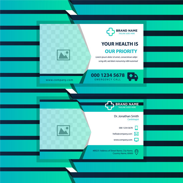 医疗元素白色和蓝色设计图片下载