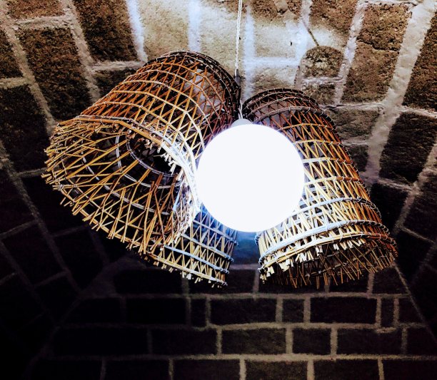 垂钓篮圆顶砖天花板吊灯图片下载