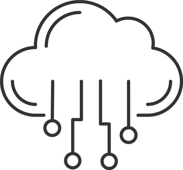 云计算线性图标图片下载