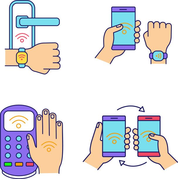 NFC技术颜色图标设置图片下载