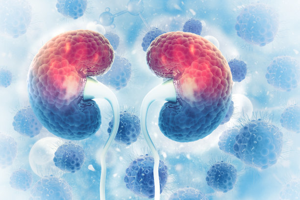 人类肾脏的科学背景图片下载