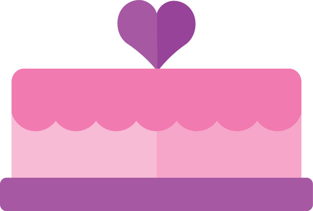 情人节快乐，带着甜蜜的蛋糕图片下载