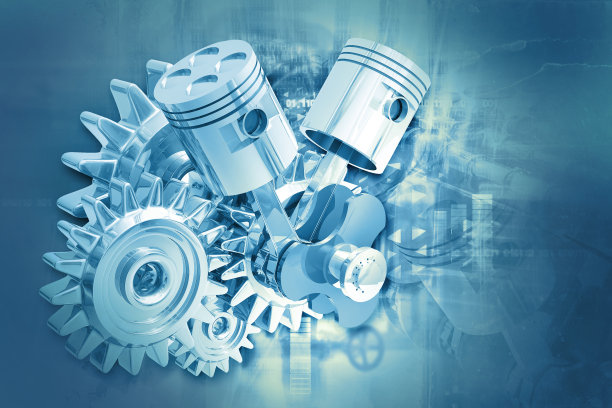 发动机活塞的技术背景图片下载