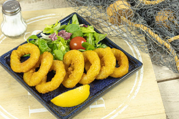 罗马式的鱿鱼油煎饼图片下载