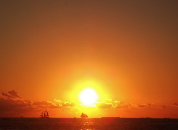 帆船日落图片下载