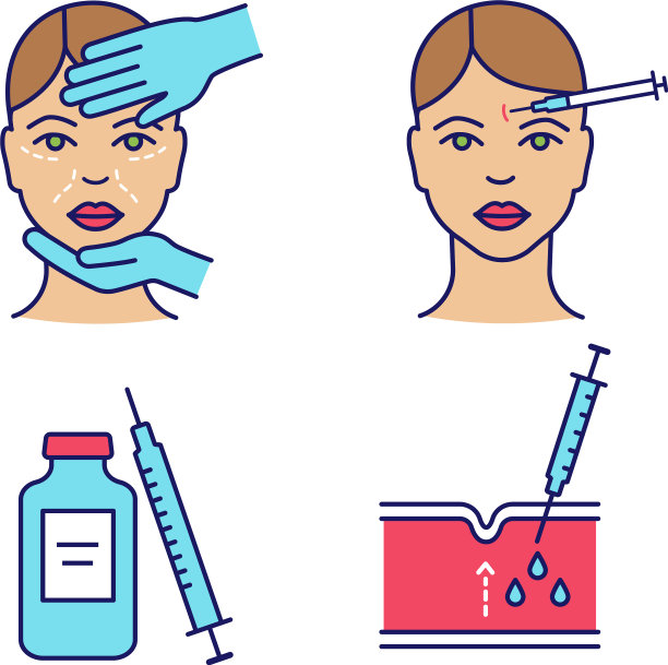 神经毒素注射颜色图标设置图片下载