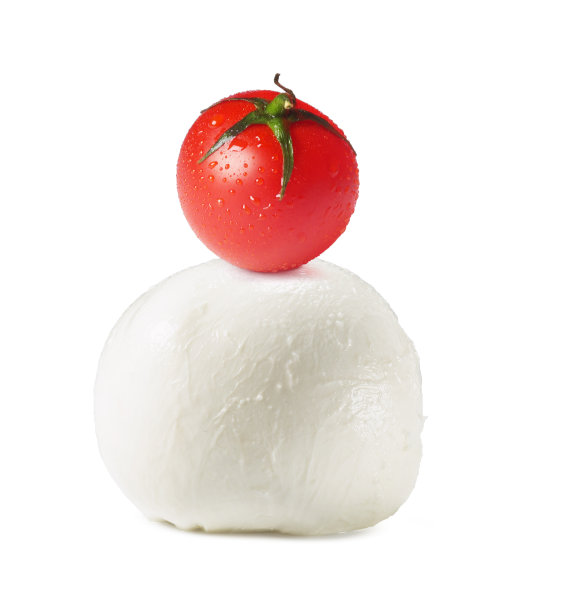 番茄和马苏里拉干酪分离图片下载