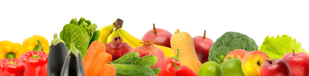 蔬菜和水果的拼贴特写图片下载