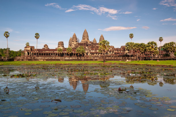 柬埔寨，吴哥窟日落图片下载