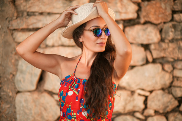 美丽女人时尚肖像夏天图片下载