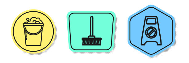 设置绳桶与泡沫和泡沫拖把和图片下载