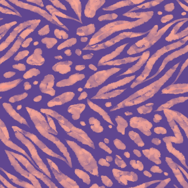 由抽象的有机元素和形状构成的几何无缝图案。动物皮虎豹皮印花纹理背景。图片下载