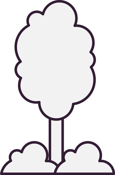 树木植物森林孤立图标图片下载