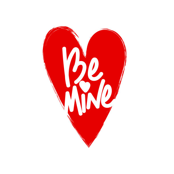 垃圾摇滚风格的红心孤立在白色之上图片下载