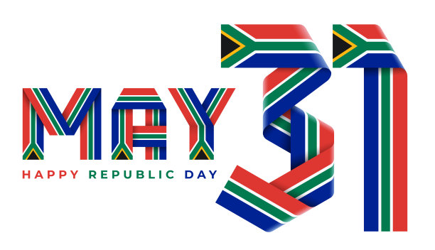 5月31日，南非共和国日庆祝设计用RSA国旗颜色。图片下载