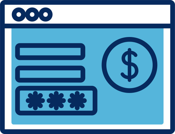 模板网页与金钱图标图片下载