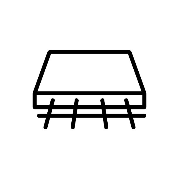 移动混凝土板图标矢量插图图片下载