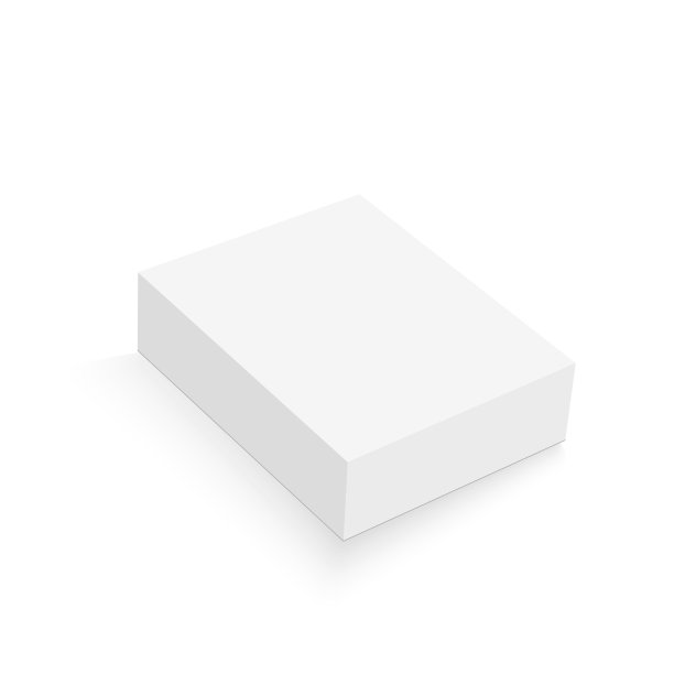 现实的包装盒模拟。向量图片下载