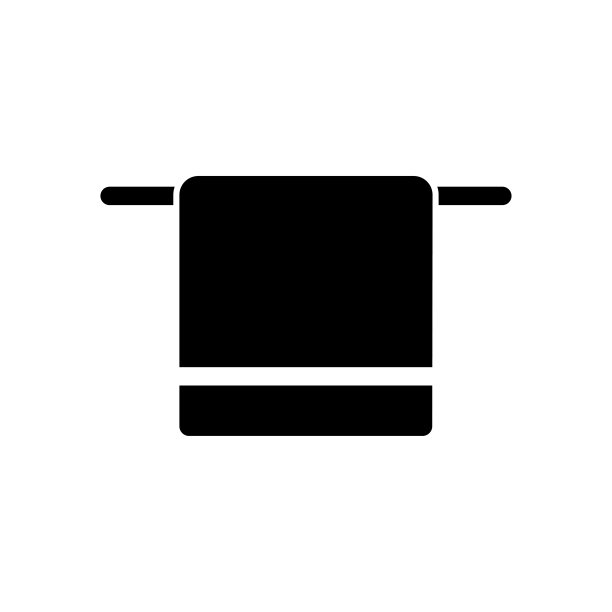 毛巾图标平面矢量模板设计流行图片下载