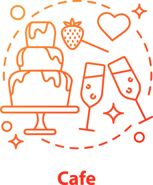 咖啡日期概念图标图片下载