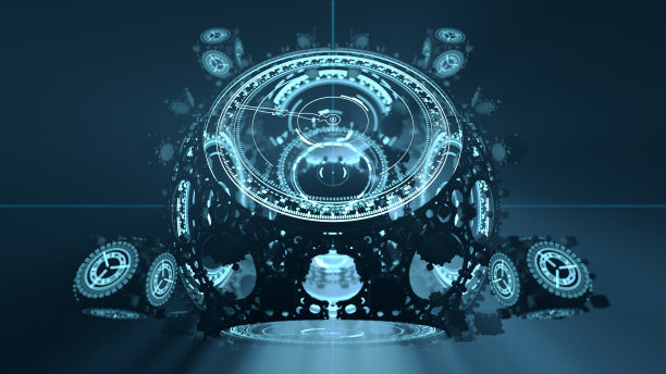 分形时钟B青色图片下载