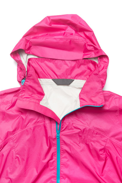 粉色和蓝色拉链风衣登山夹克图片下载