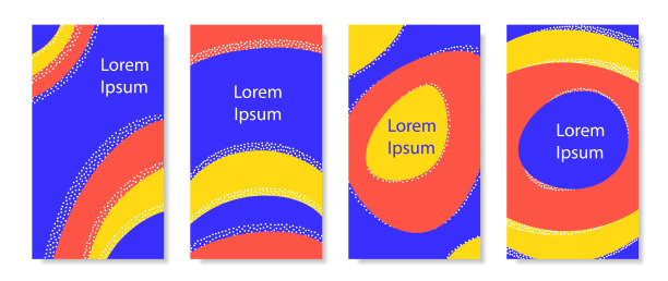 设置与动态液体形状的垂直背景。图片下载