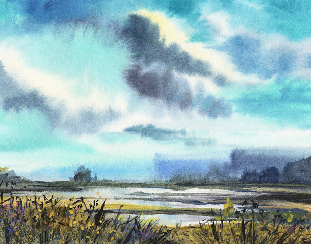 夏天的风景素材图片