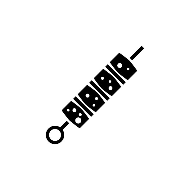 烤肉图标平面矢量模板设计流行图片下载