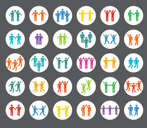 一组人物图标。图片下载