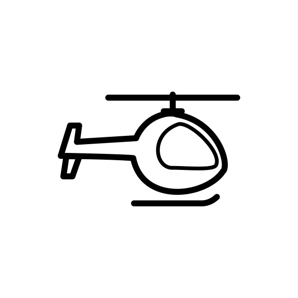 直升机图标平面矢量模板设计流行图片下载