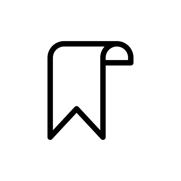 书签图标扁平矢量模板设计图片下载