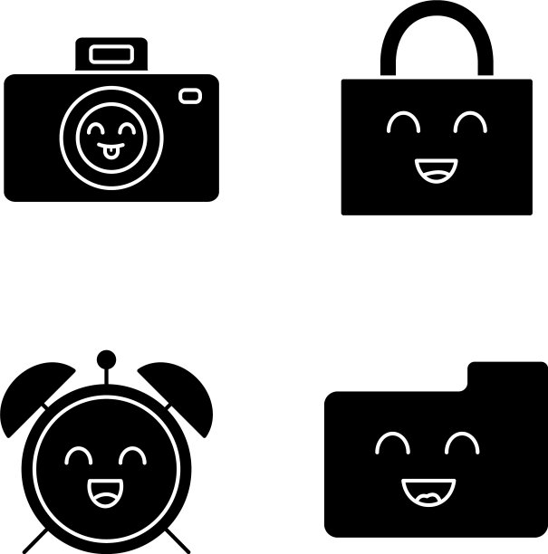 微笑项目字形图标集图片下载