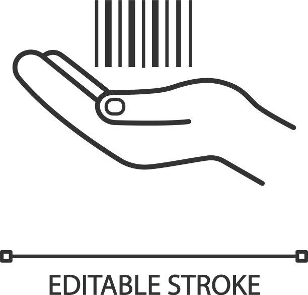 手持条码线性图标图片下载